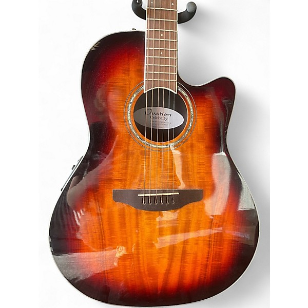 Used Ovation CS28P-KQAB-G Tobacco Burst Acoustic Electric Guitar