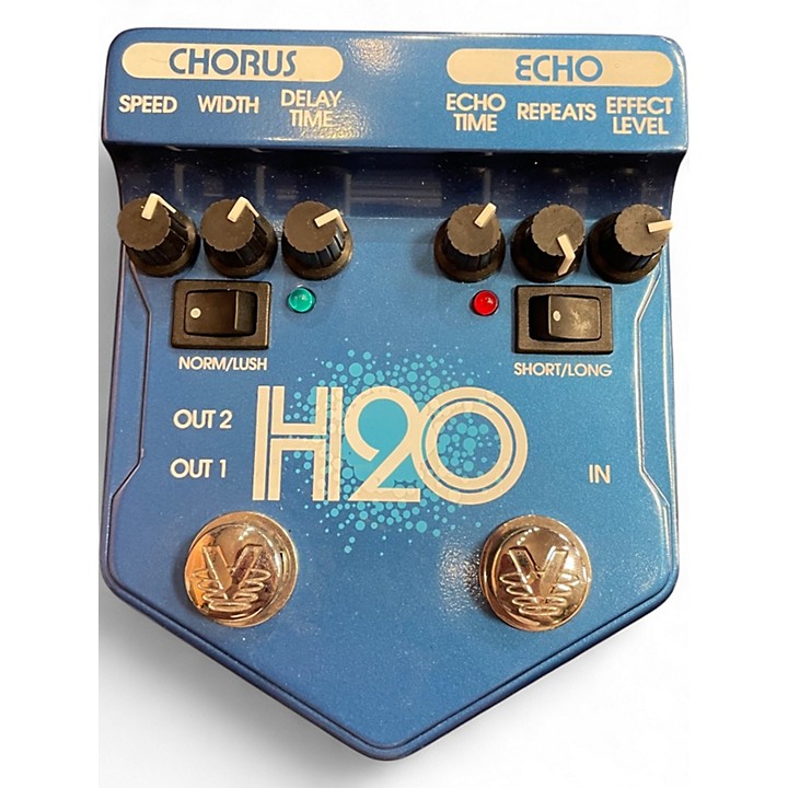 Used Visual Sound V2H2O V2 H2O Liquid Chorus Echo Effect Processor