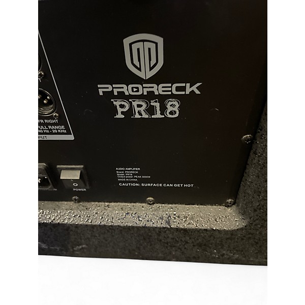 Used Proreck PR18 Powered Subwoofer