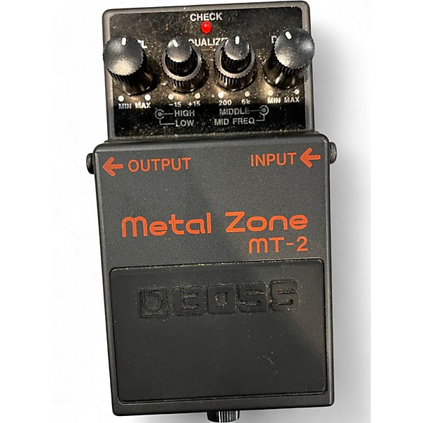 Used BOSS MT2 Metal Zone Distortion Effect Pedal