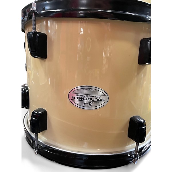 Used Pearl 5 Piece Soundcheck Antique White Drum Kit
