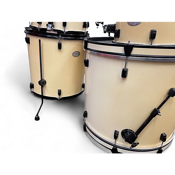 Used Pearl 5 Piece Soundcheck Antique White Drum Kit