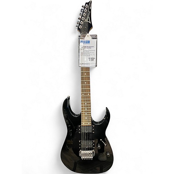 Used Ibanez RG120 Black Solid Body Electric Guitar