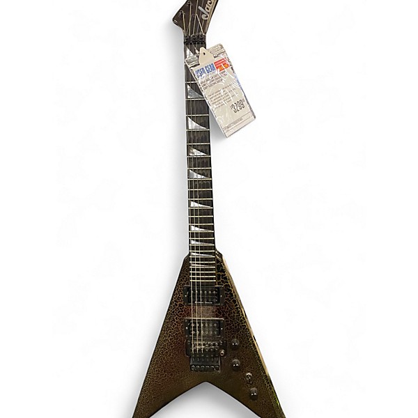 Used Jackson Custom Shop King V 2H Fire Crackle Solid Body Electric Guitar