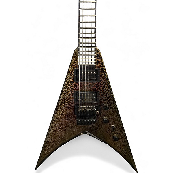 Used Jackson Custom Shop King V 2H Fire Crackle Solid Body Electric Guitar