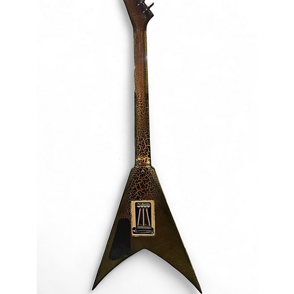 Used Jackson Custom Shop King V 2H Fire Crackle Solid Body Electric Guitar