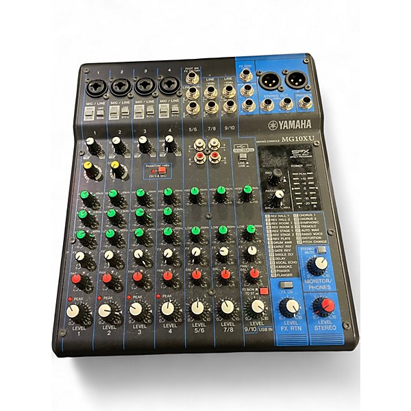 Used Yamaha MG10XU 10 Channel Mixer with Effects Unpowered Mixer