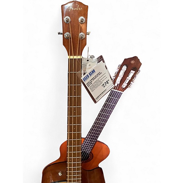 Used Fender CD-60SCE Natural Acoustic Bass Guitar