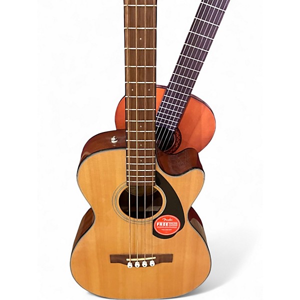 Used Fender CD-60SCE Natural Acoustic Bass Guitar