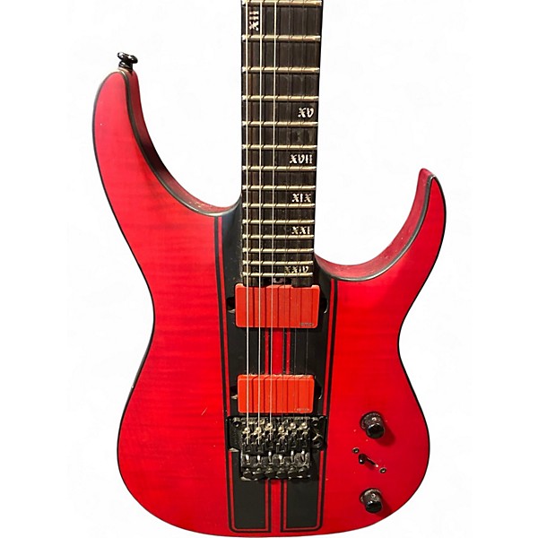Used Schecter Guitar Research Banshee FR 6 Trans Red Solid Body Electric Guitar