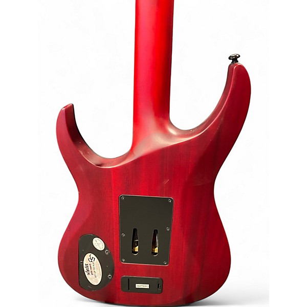 Used Schecter Guitar Research Banshee FR 6 Trans Red Solid Body Electric Guitar