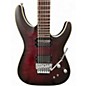 Used Schecter Guitar Research C1 Platinum FR Sustainiac Satin Crimson Red Burst Solid Body Electric Guitar