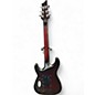 Used Schecter Guitar Research C1 Platinum FR Sustainiac Satin Crimson Red Burst Solid Body Electric Guitar