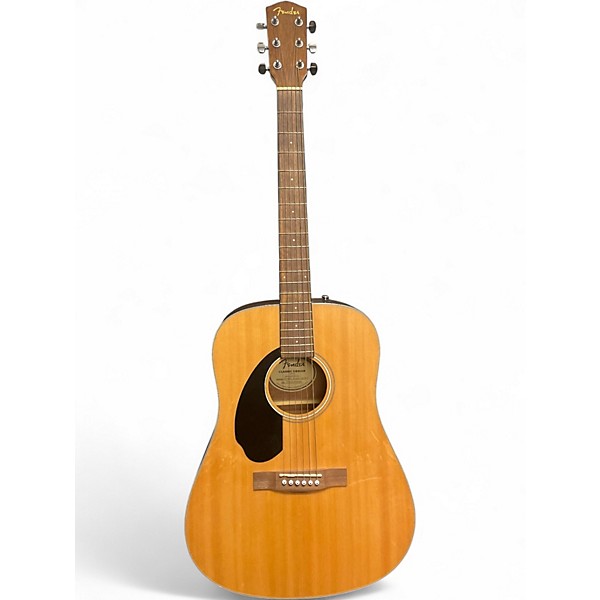 Used Fender CD60 Dreadnought NATURAL Acoustic Guitar