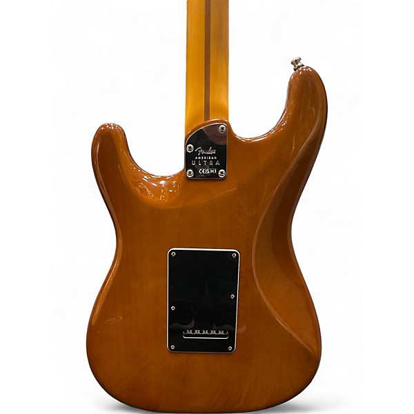 Used Fender Limited Edition American Ultra Stratocaster Tiger Eye Solid Body Electric Guitar