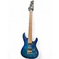 Used Ibanez S7721PB Blue Solid Body Electric Guitar