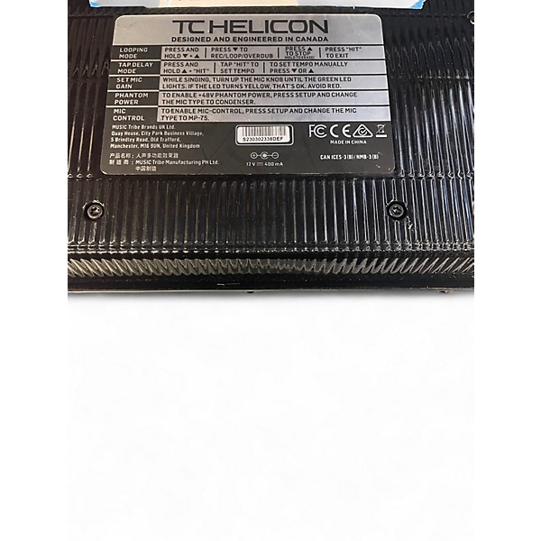 Used TC Helicon PLAY ACOUSTIC Effect Processor