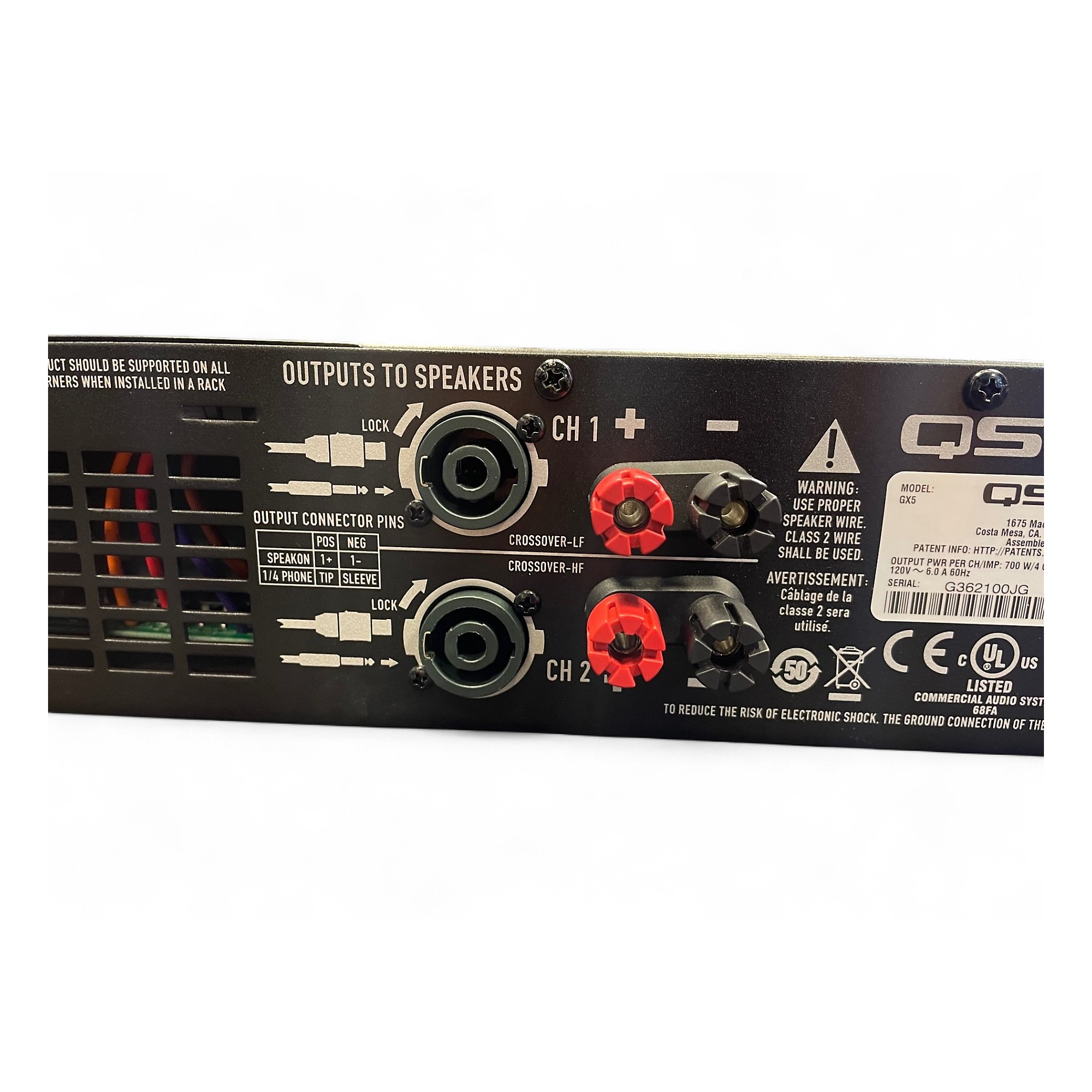 Used QSC GX5 Power Amp | Guitar Center