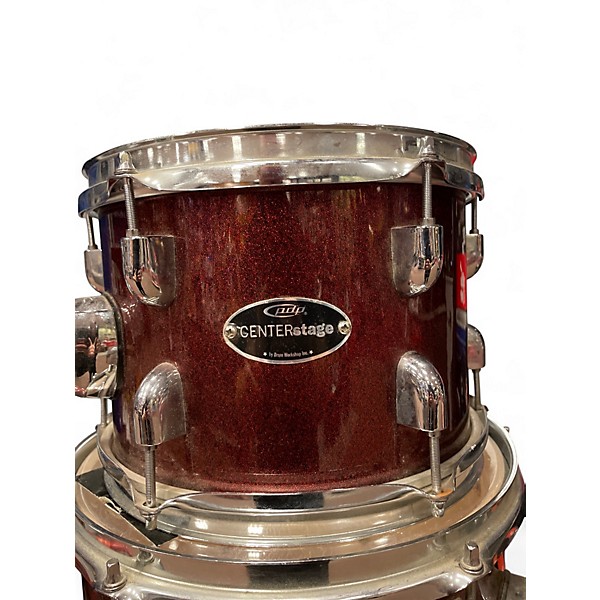 Used PDP by DW 4 Piece Centerstage Red Sparkle Drum Kit