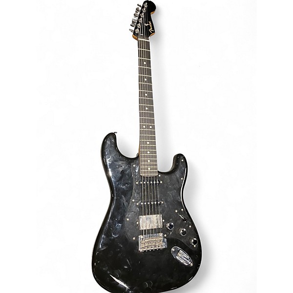 Used Fender Limited Edition Player Stratocaster HSS Ebony Fingerboard Black Solid Body Electric Guitar