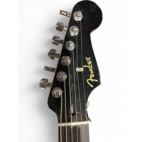 Used Fender Limited Edition Player Stratocaster HSS Ebony Fingerboard Black Solid Body Electric Guitar