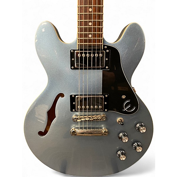 Used Epiphone Ultra-339 Blue Metal Flake Hollow Body Electric Guitar