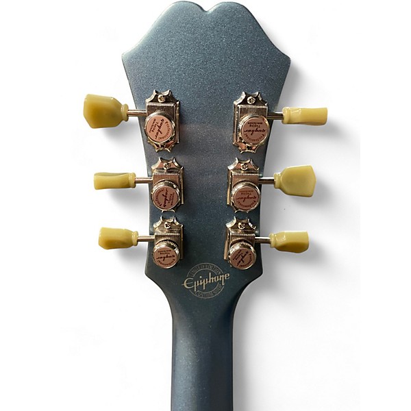 Used Epiphone Ultra-339 Blue Metal Flake Hollow Body Electric Guitar