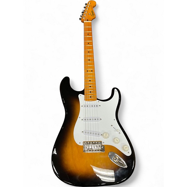 Used Squier Classic Vibe Stratocaster 2 Tone Sunburst Solid Body Electric Guitar