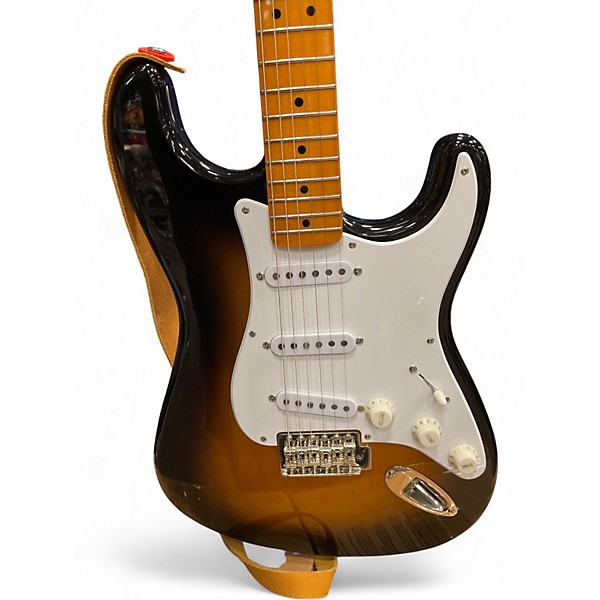 Used Squier Classic Vibe Stratocaster 2 Tone Sunburst Solid Body Electric Guitar