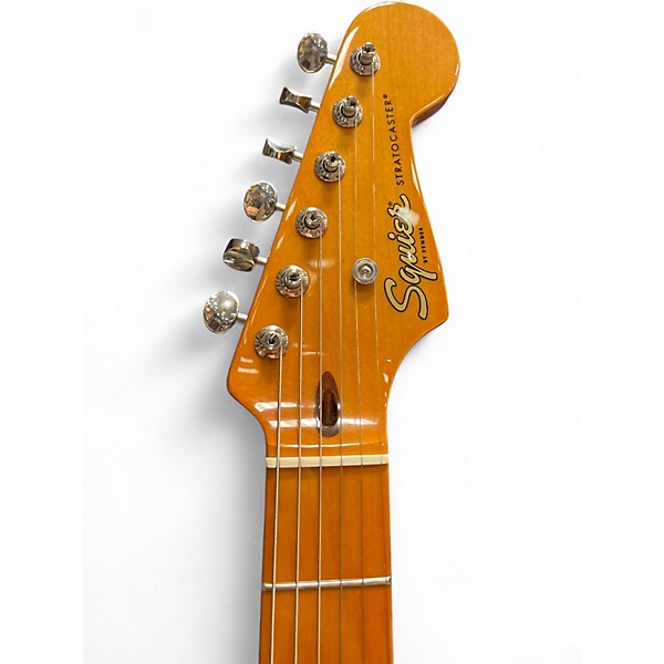 Used Squier Classic Vibe Stratocaster 2 Tone Sunburst Solid Body Electric Guitar