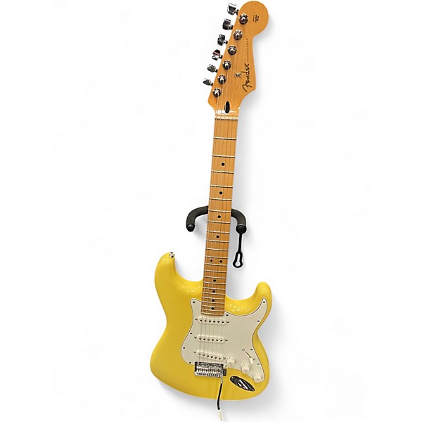 Used Fender Player Stratocaster Yellow Solid Body Electric Guitar