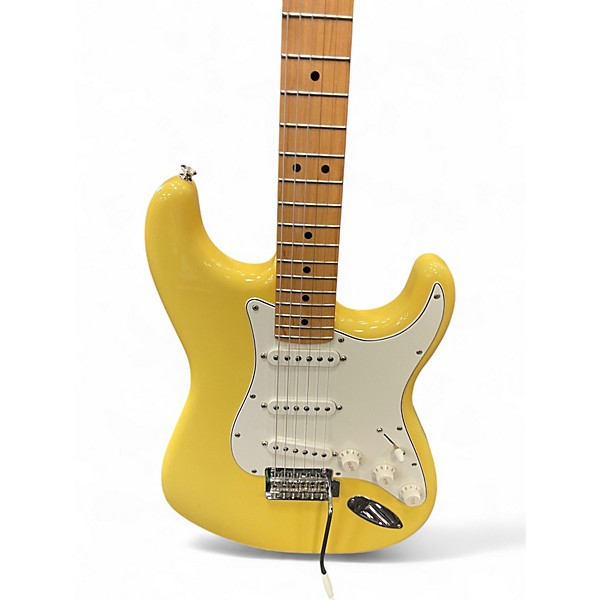 Used Fender Player Stratocaster Yellow Solid Body Electric Guitar