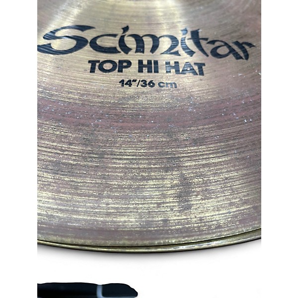 Used Zildjian 14in Scimitar Hi Hat Pair Cymbal