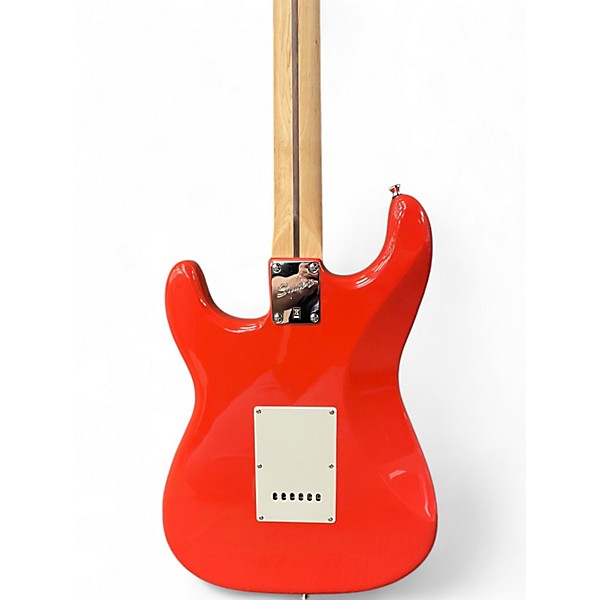 Used Squier Bullet Stratocaster HH Metallic Red Solid Body Electric Guitar