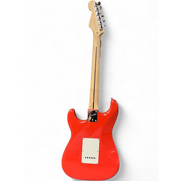 Used Squier Bullet Stratocaster HH Metallic Red Solid Body Electric Guitar