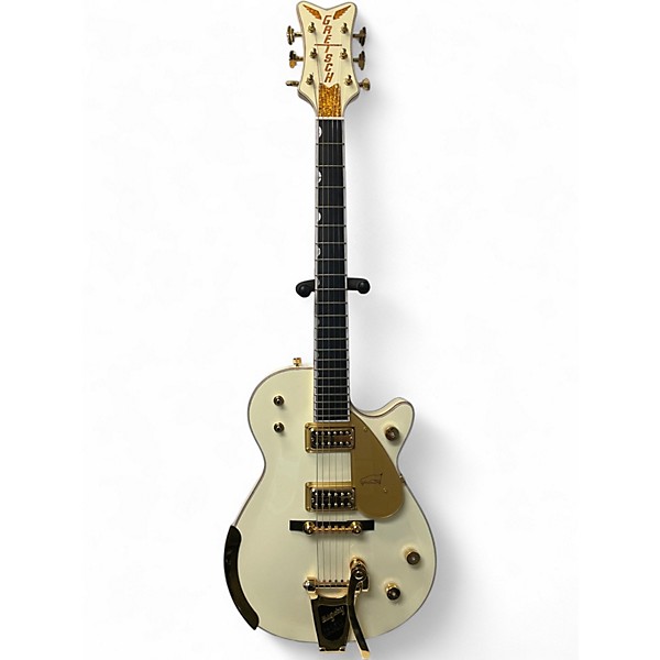 Used Gretsch Guitars G6134T Vintage Select '58 Penguin Vintage White Solid Body Electric Guitar
