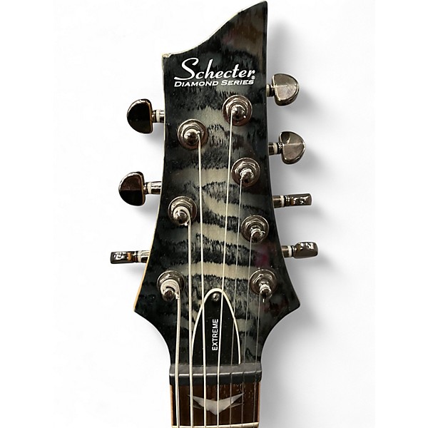 Used Schecter Guitar Research Banshee 7 Extreme Charcoal Burst Solid Body Electric Guitar