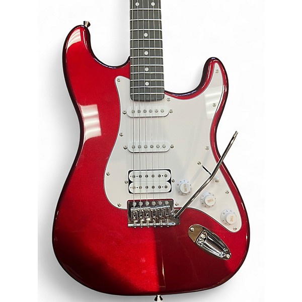 Used Donner Standard Series red Solid Body Electric Guitar