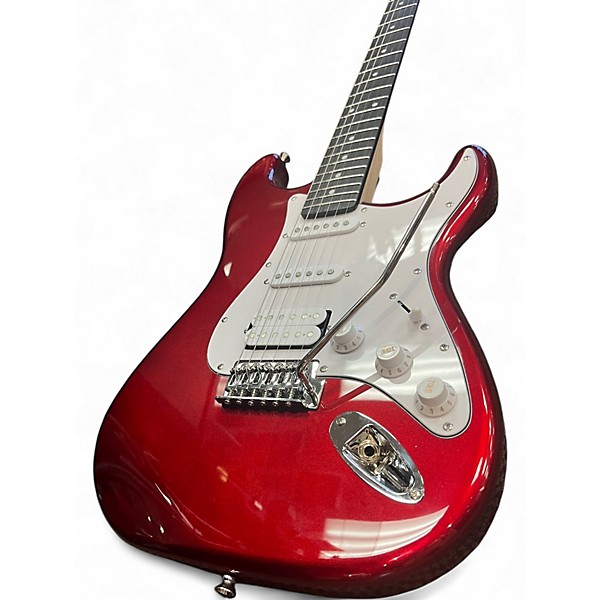 Used Donner Standard Series red Solid Body Electric Guitar