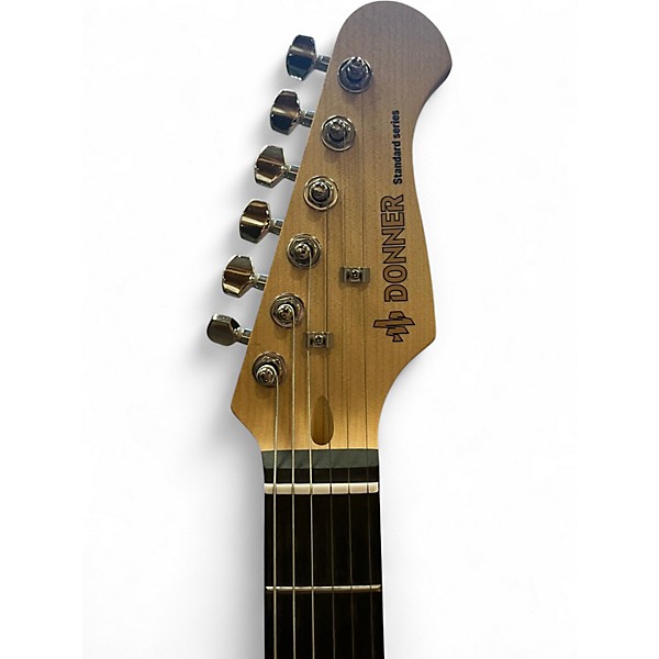 Used Donner Standard Series red Solid Body Electric Guitar