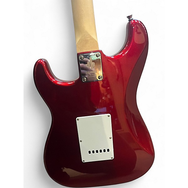 Used Donner Standard Series red Solid Body Electric Guitar