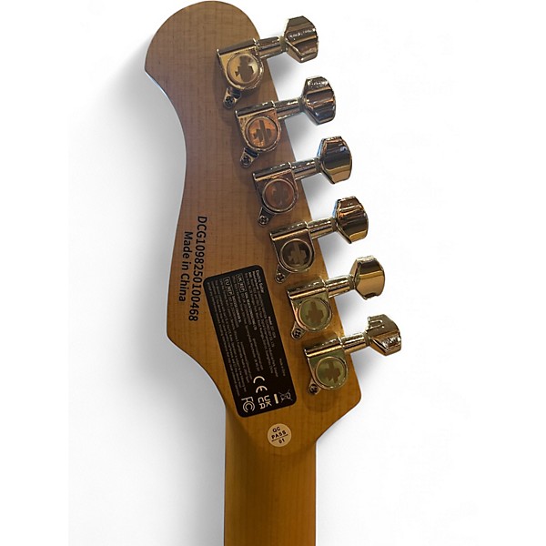 Used Donner Standard Series red Solid Body Electric Guitar