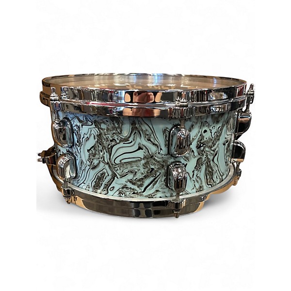Used Miscellaneous 5X12 CUSTOM SNARE DRUM SKY BLUE SWIRL Drum