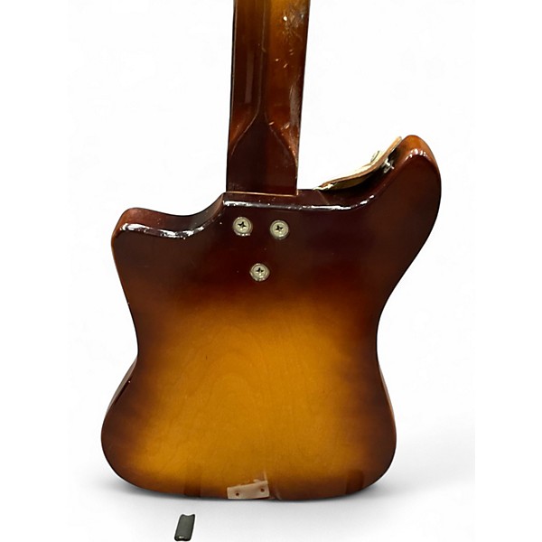 Vintage 1960s Kay Vanguard Sunburst Solid Body Electric Guitar
