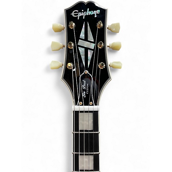 Used Epiphone Les Paul Custom P-90 Ebony Solid Body Electric Guitar