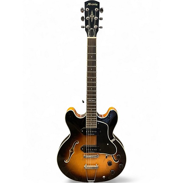 Used Alvarez AAT32 Tobacco Sunburst Hollow Body Electric Guitar