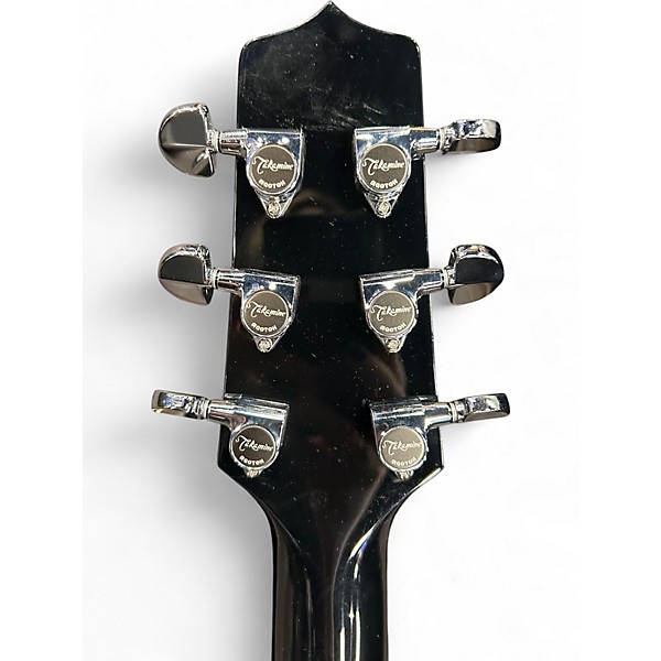 Used Takamine EF341SC Ebony Acoustic Electric Guitar