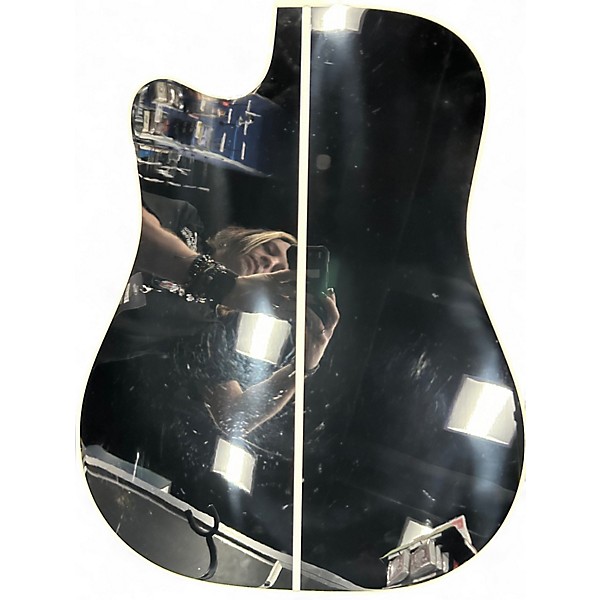 Used Takamine EF341SC Ebony Acoustic Electric Guitar