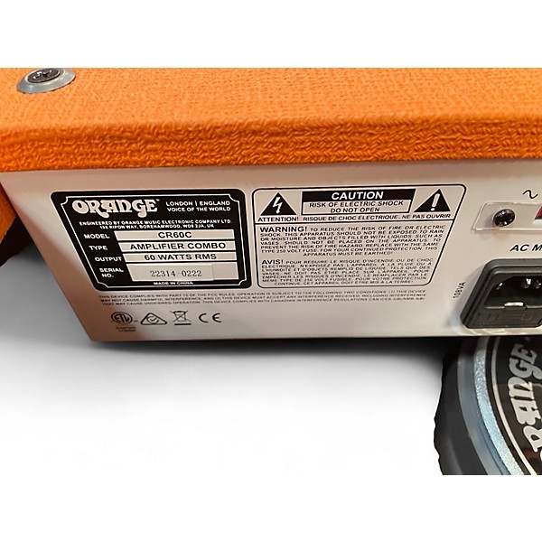 Used Orange Amplifiers CR60C Crush Pro 60W 1x12 Guitar Combo Amp