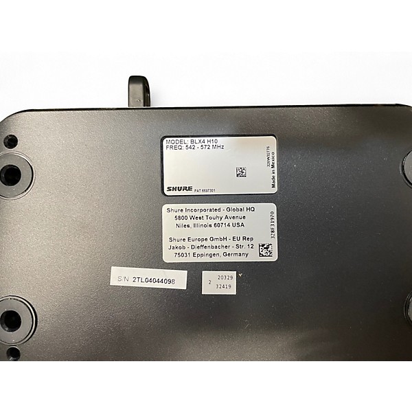 Used Shure BLX CVL WIRELESS LAV MIC Lavalier Wireless System